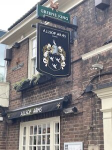 Front view of Allsop Arms