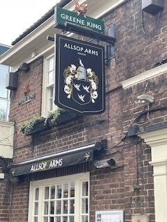 Front view of Allsop Arms