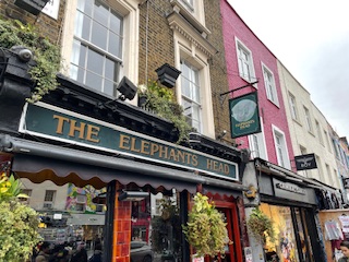 Front view of Elephants Head pub