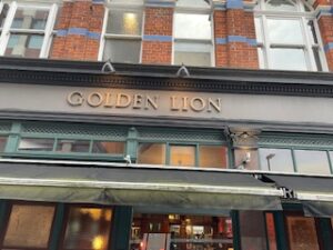 Front view of Golden Lion pub