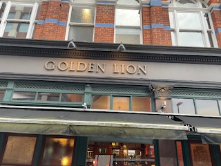 Front view of Golden Lion pub