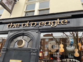 Front of Old Eagle pub