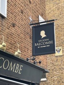 Pub sign Sir John Balcombe