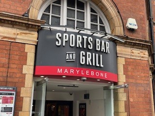 Entrance to Sports Bar & Grill