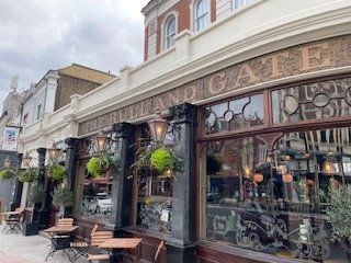 Exterior Bull and Gate pub