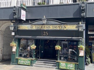 Exterior Dickens tavern