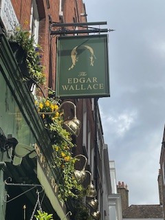 Pub sign for Edgar Wallace