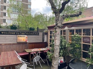 Beer Garden In Heron pub