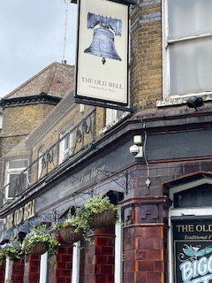 Old Bell sign in Kilburn