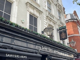Exterior view Sawyers Arms Paddington
