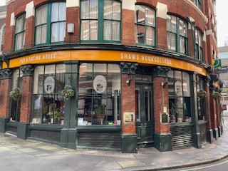 Exterior of Shaw's Booksellers Pub