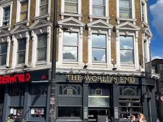 Exterior World's End pub
